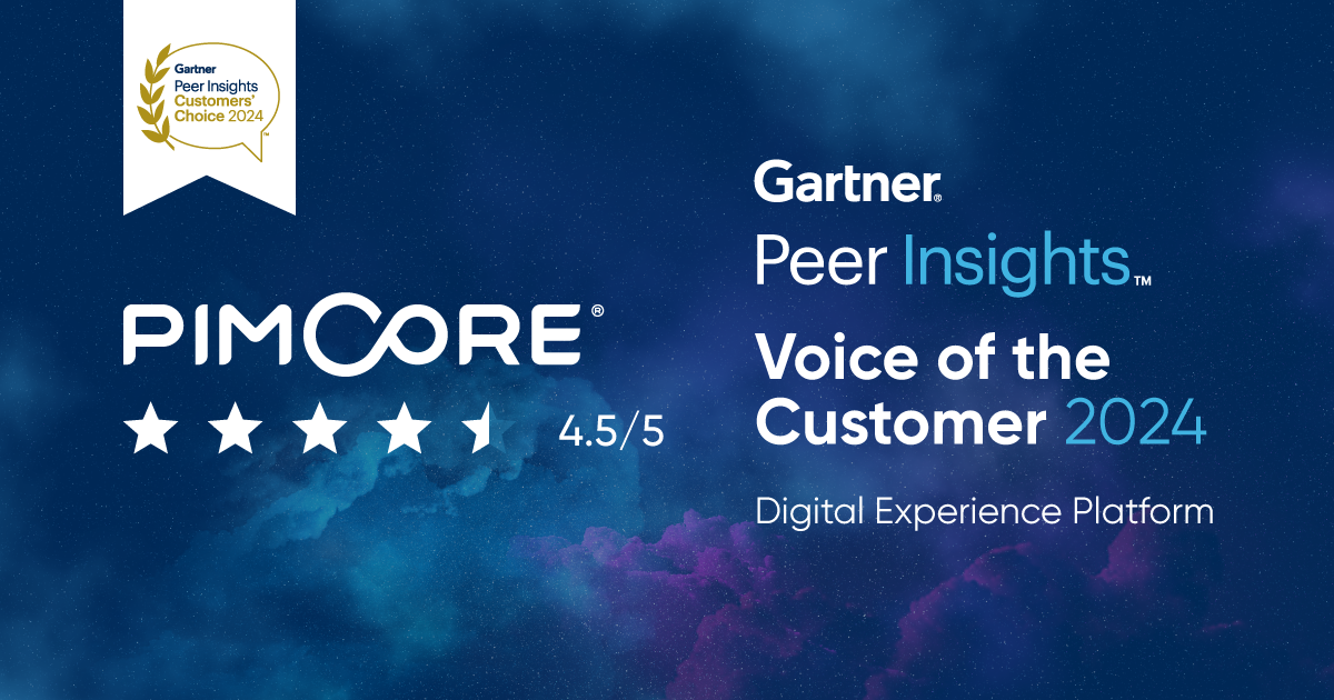 Pimcore Recognized as Customers’ Choice in 2024 Gartner® Peer Insights